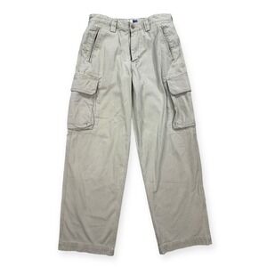 Y2K Gap Pants Men's 30x32 Khaki Cargo Wide Leg Baggy Canvas Streetwear Skater